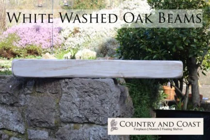 white wash oak beam